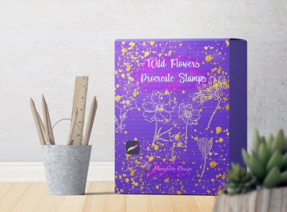 Download Wild Flower Stamps Procreate Bundle V 5 - Flower stamps procreate Collection