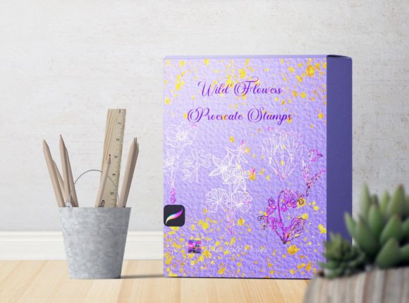 Download Wild Flower Stamps Procreate Bundle V 6 - Flower stamps procreate Collection