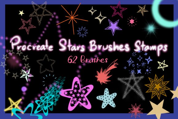 Download Procreate Stars Brushes Stamps - Procreate stars Collection